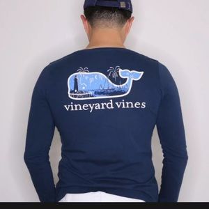 Vineyard Vines Small Long Sleeve Sailing Graphic